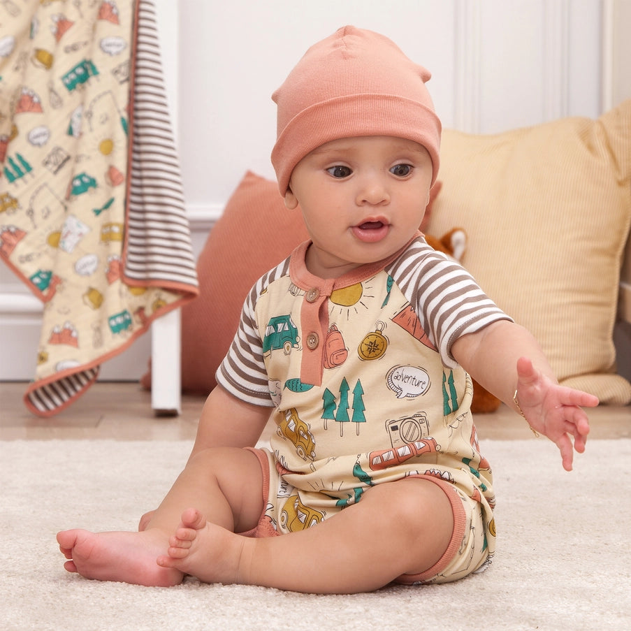 Big Adventure Henley Shorty Romper