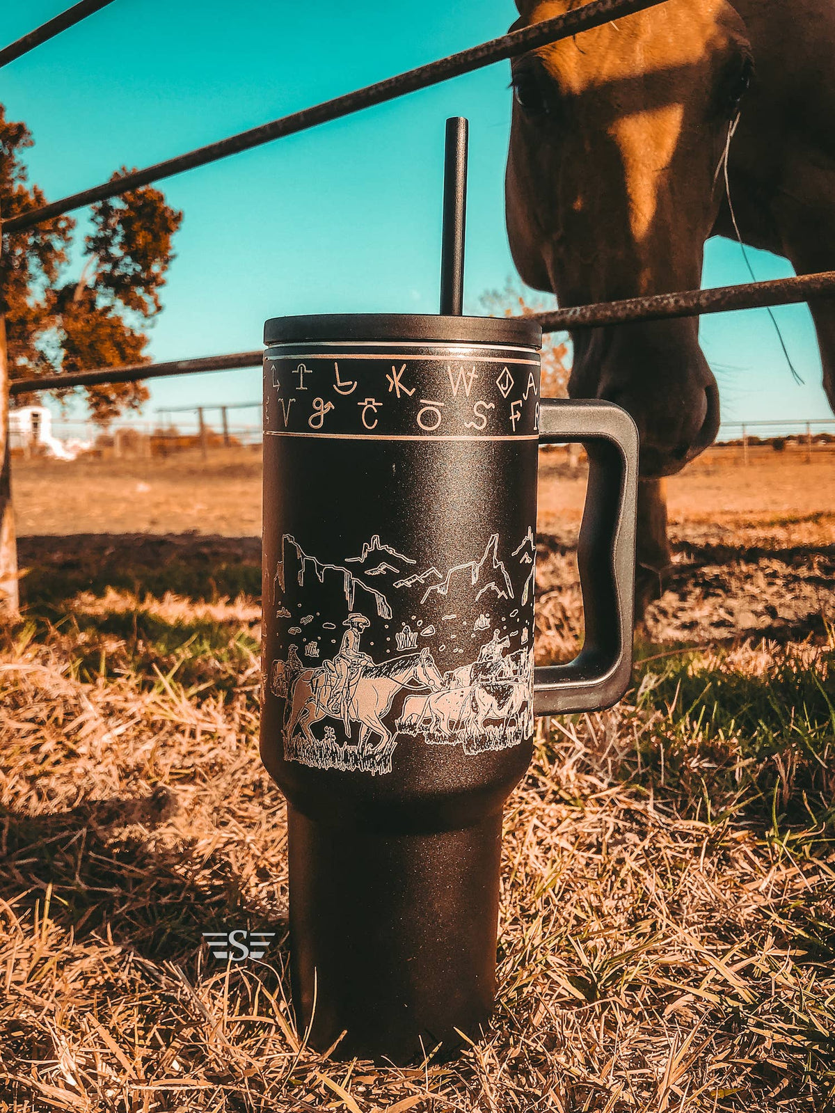 Cattle Drive 40oz Cup: Rust