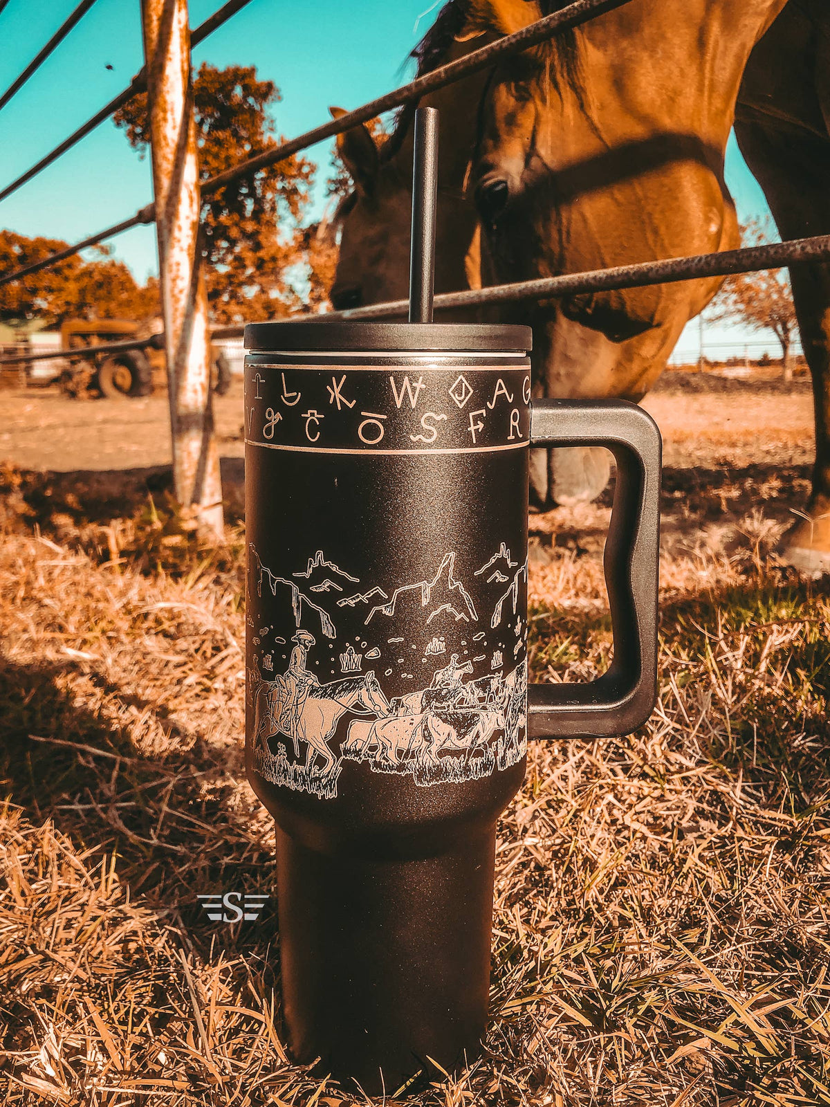 Cattle Drive 40oz Cup: Rust