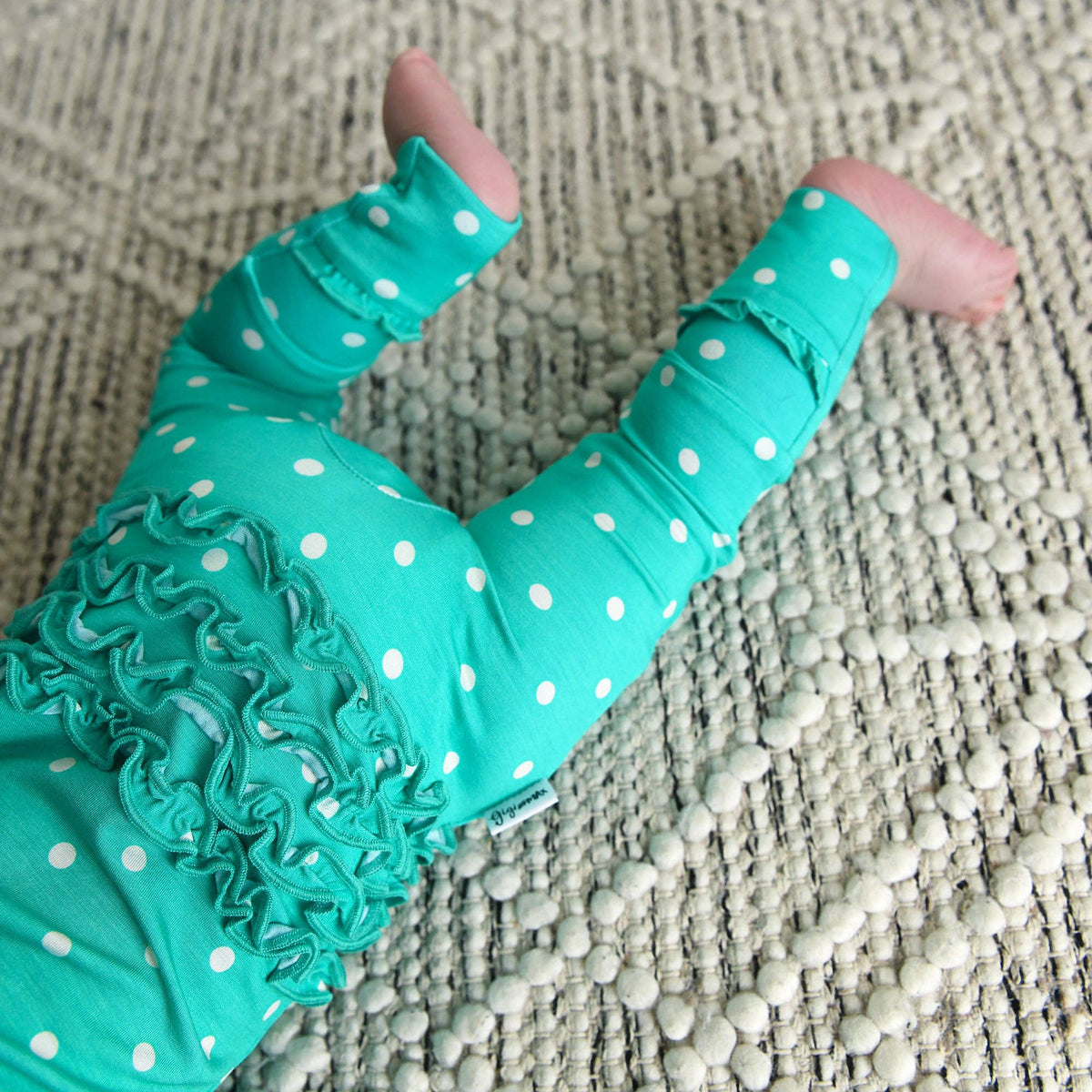 Polly Dot RUFFLE ZIP: 12-18m