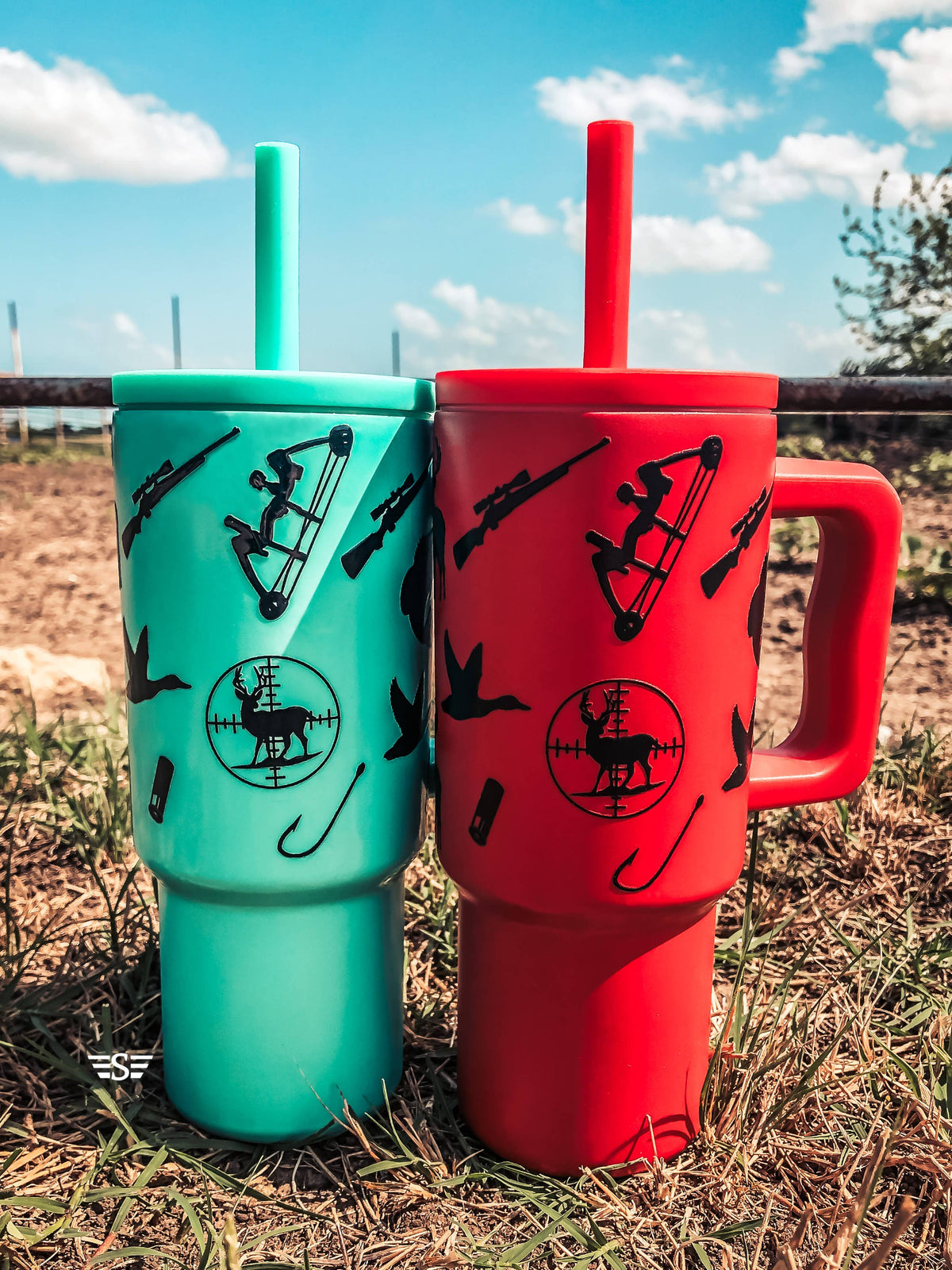 Kids 24oz Western Tumbler: Floral