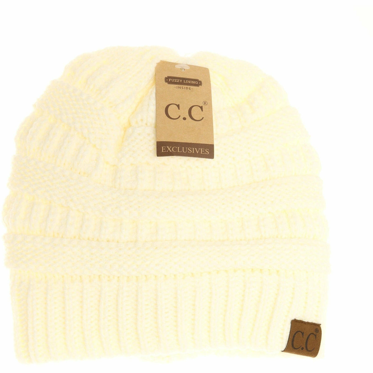 Classic Fuzzy Lined CC Beanie HAT25: Moss