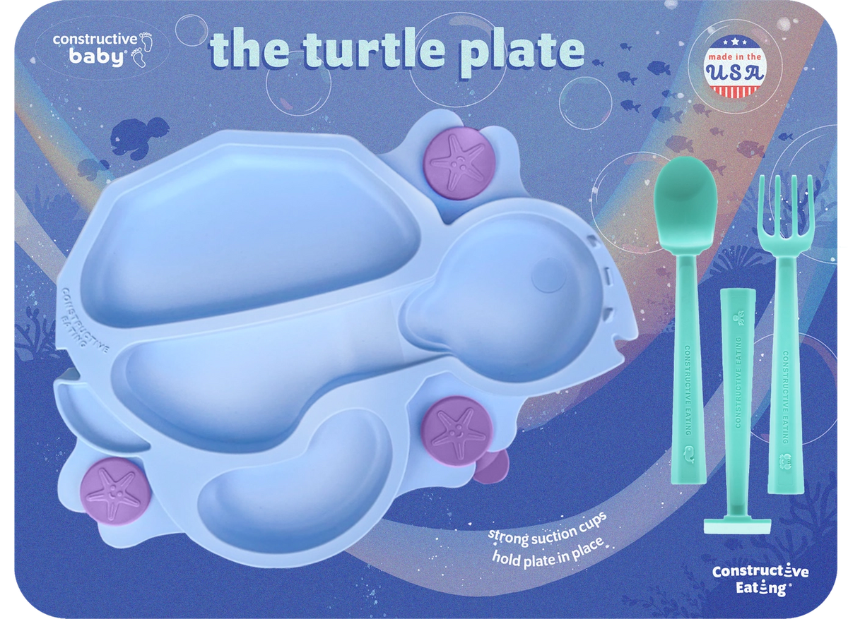 Baby Turtle Suction Plate and Training Utensils