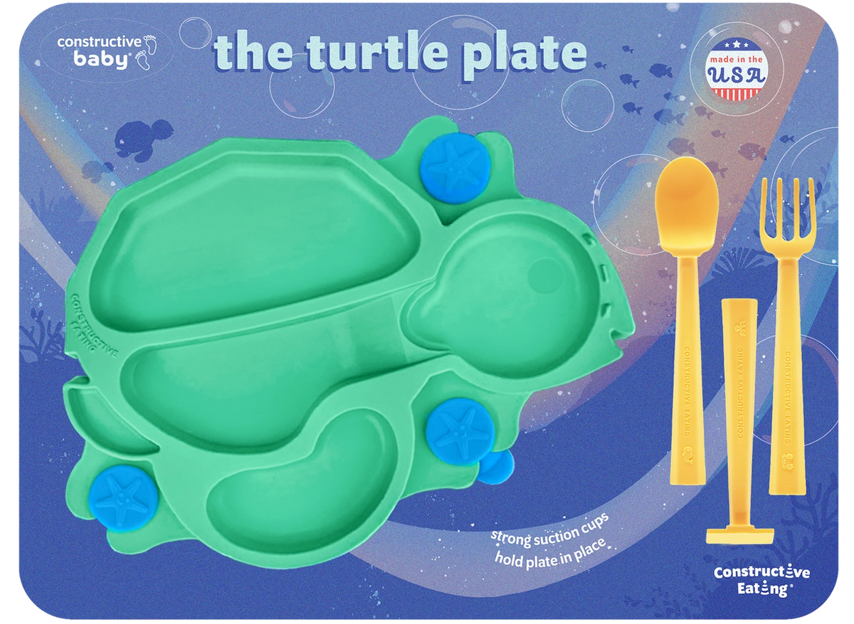 Baby Turtle Suction Plate and Training Utensils
