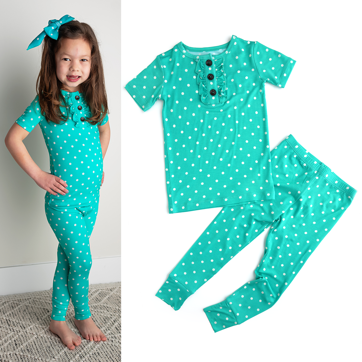 Polly Dot RUFFLE TWO PIECE: 10/12