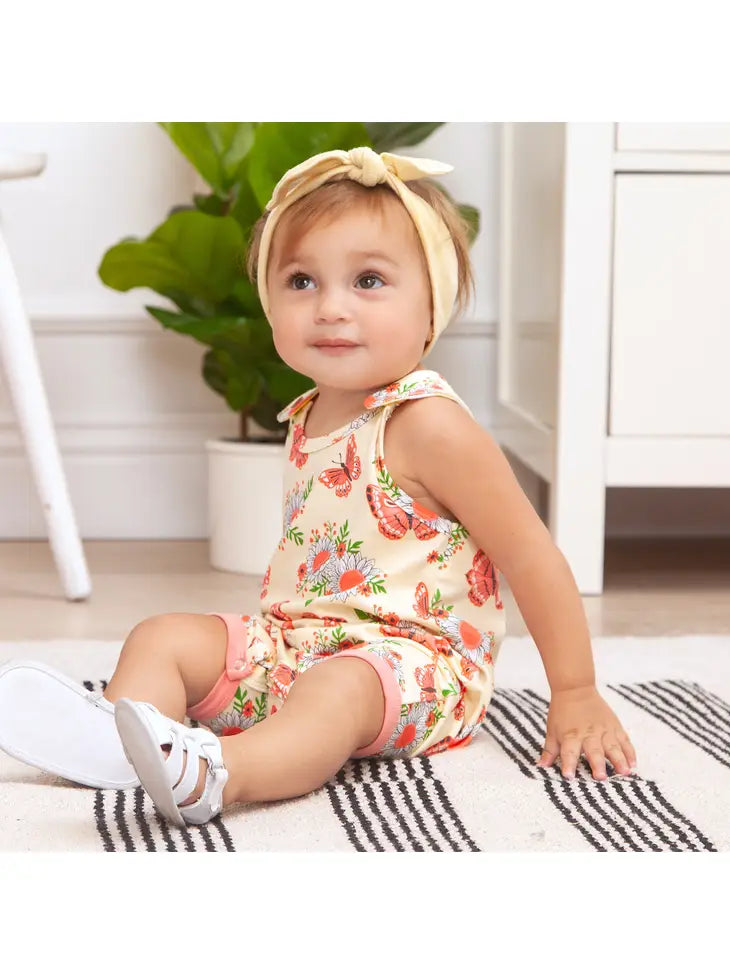 Boho Picnic Criss-Cross Short Romper
