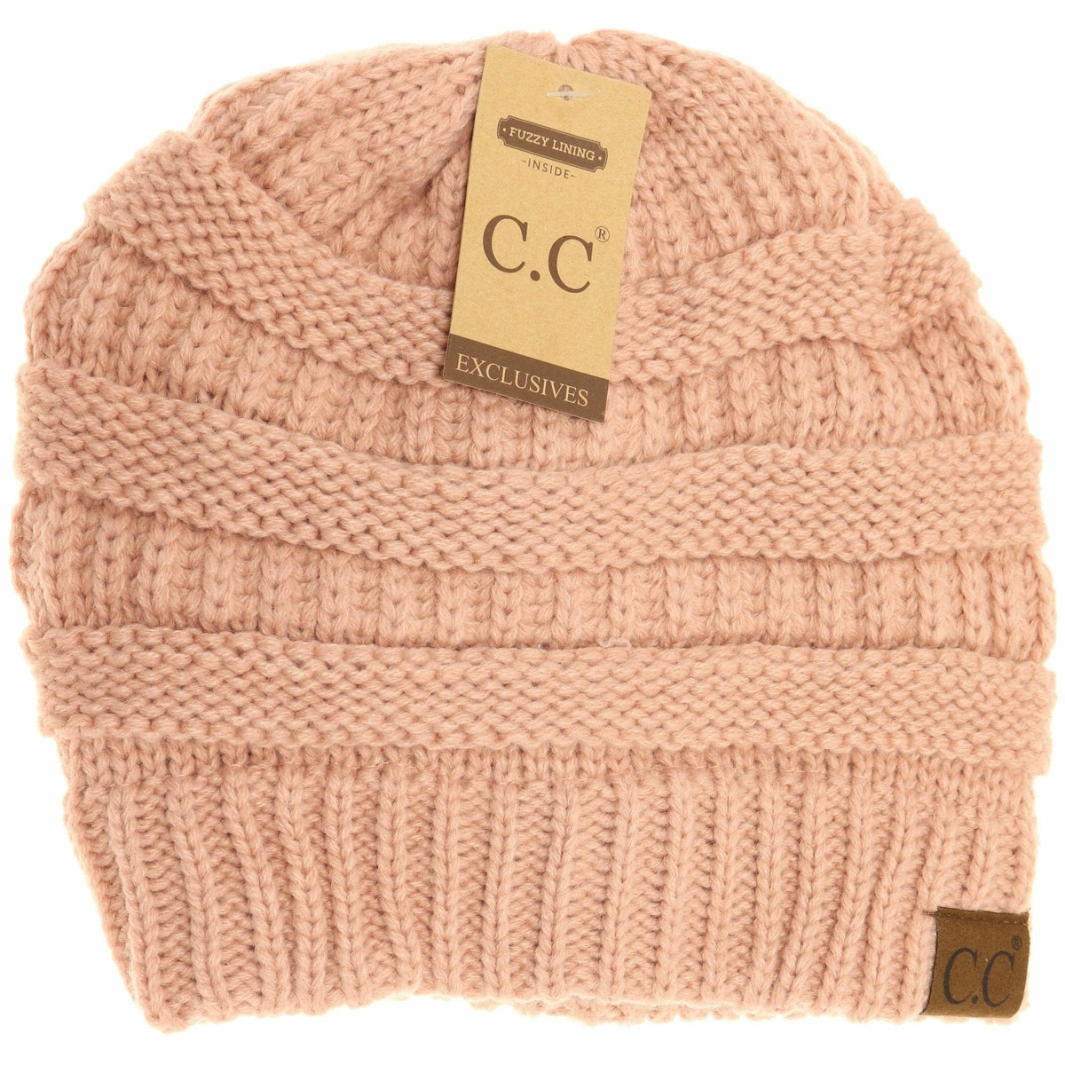 Classic Fuzzy Lined CC Beanie HAT25: Brick