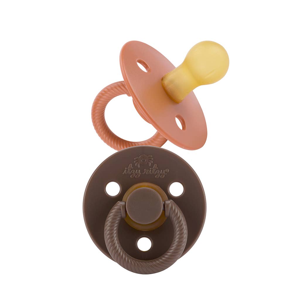 Itzy Soother™ Natural Rubber Paci Sets: Mint + White