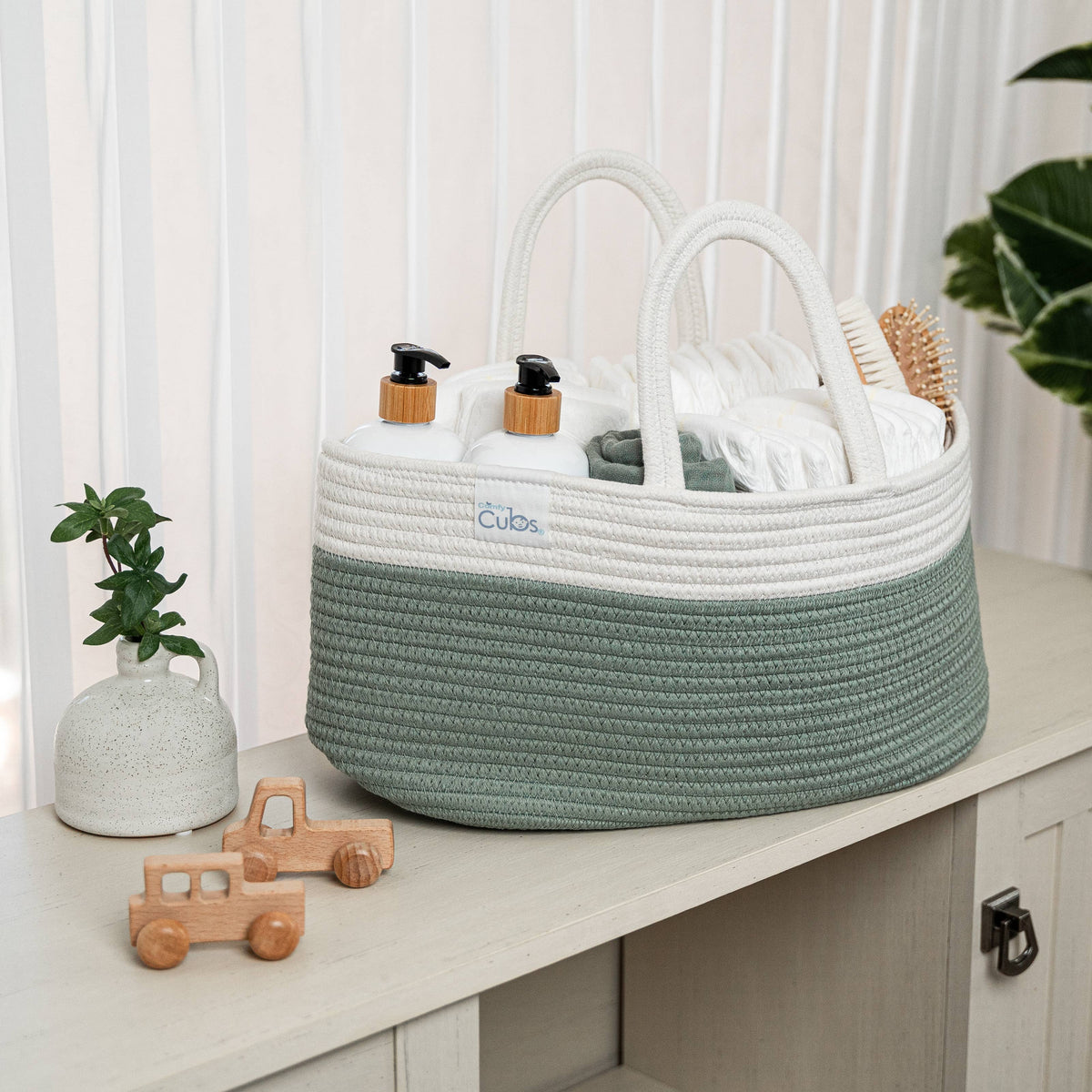 Diaper Caddy Organizer by Comfy Cubs: Pacific Blue