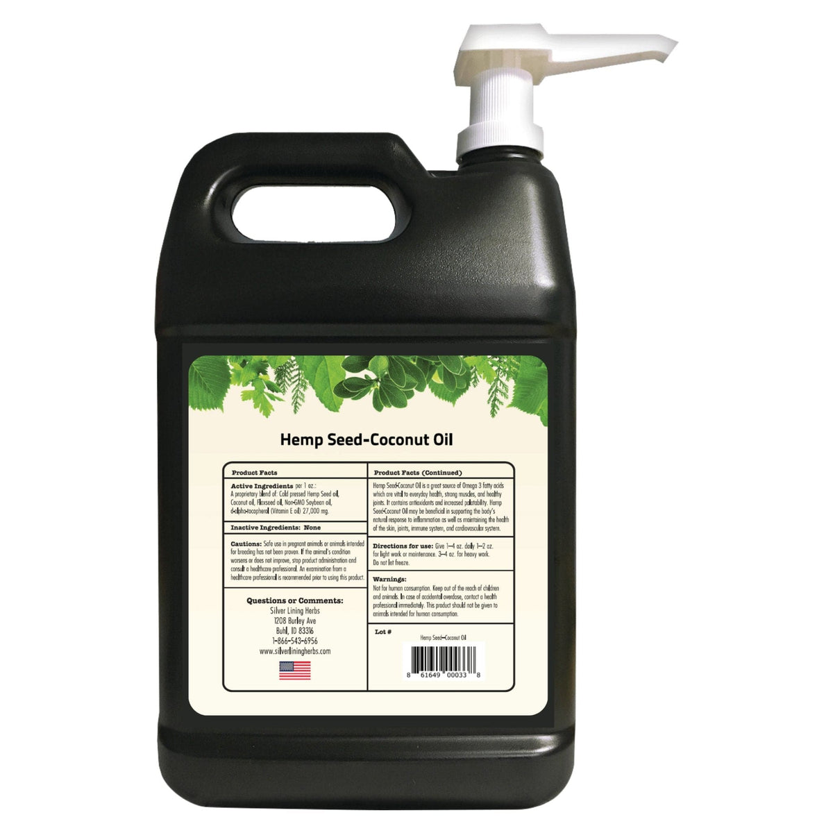Hemp Seed-Coconut Oil for Horses