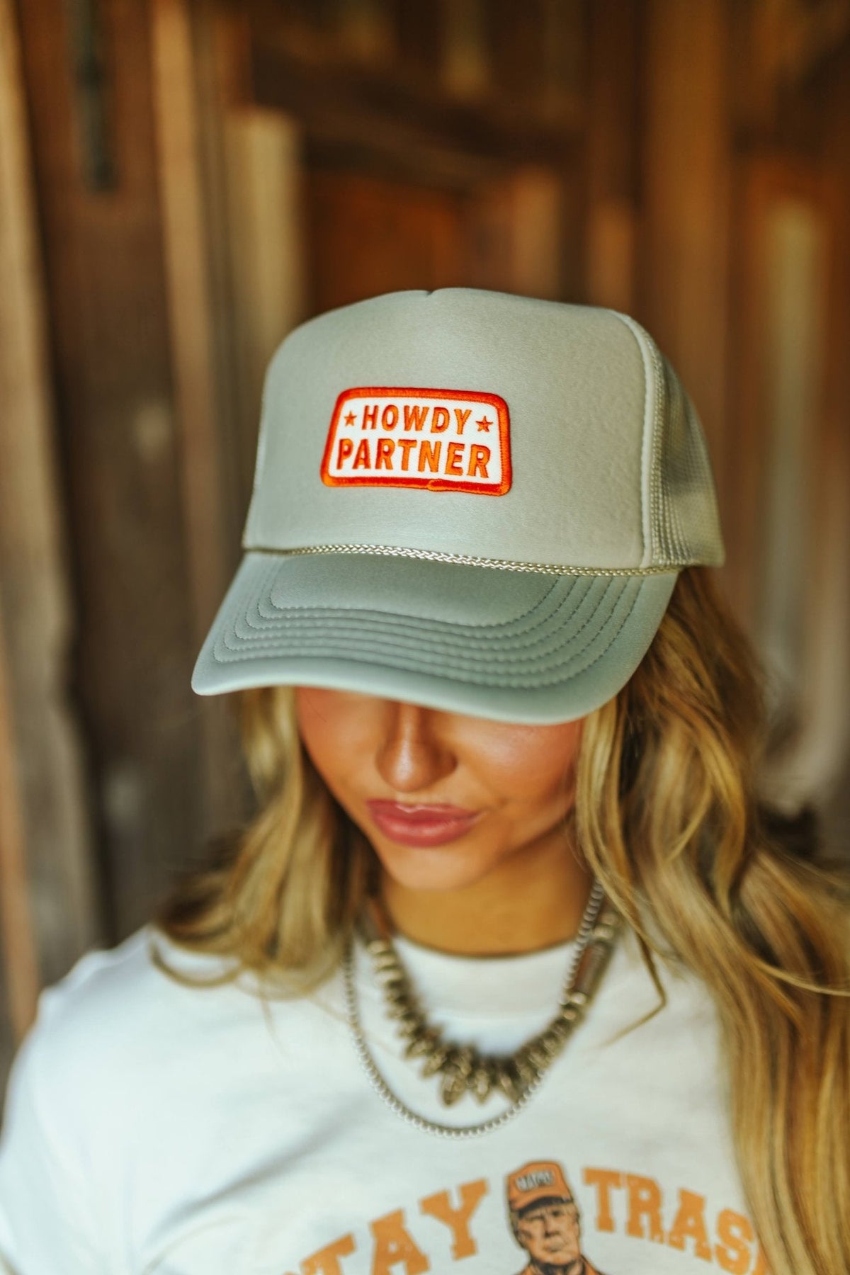 Howdy Partner Patch Trucker Hat