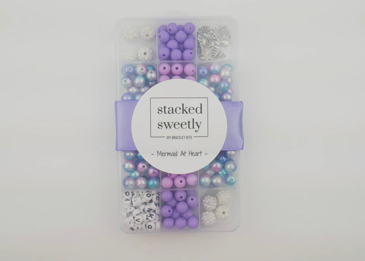 Mermaid DIY Bracelet Craft Kit For Kids, Girl Jewelry Gift