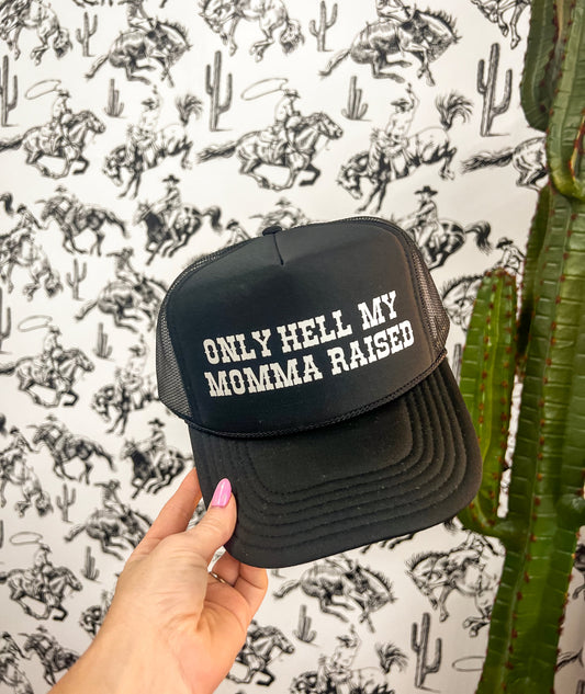 Momma Raised Trucker Hat (Adult)