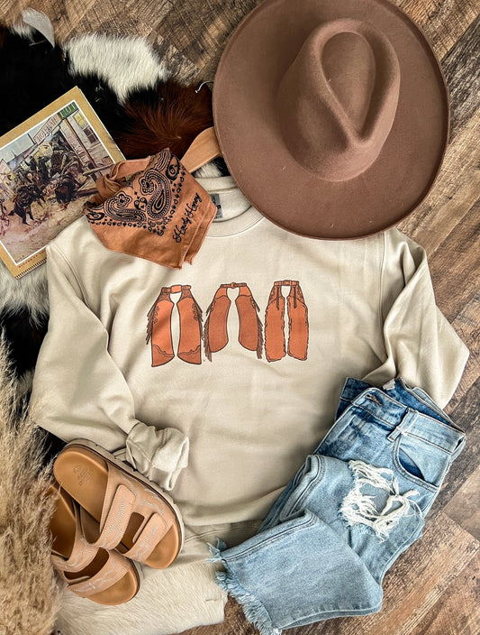 Chaps Sweatshirt (Adult)(Taupe)