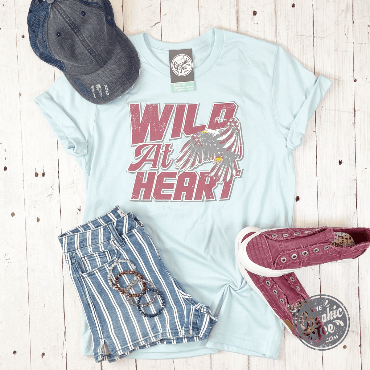 Wild At Heart Crew Neck Tee