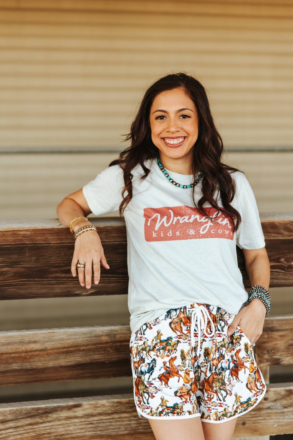Wranglin Kids & Cows Graphic Tee