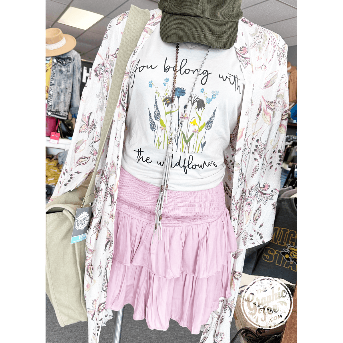 You Belong with the Wildflowers - V-Neck Tee