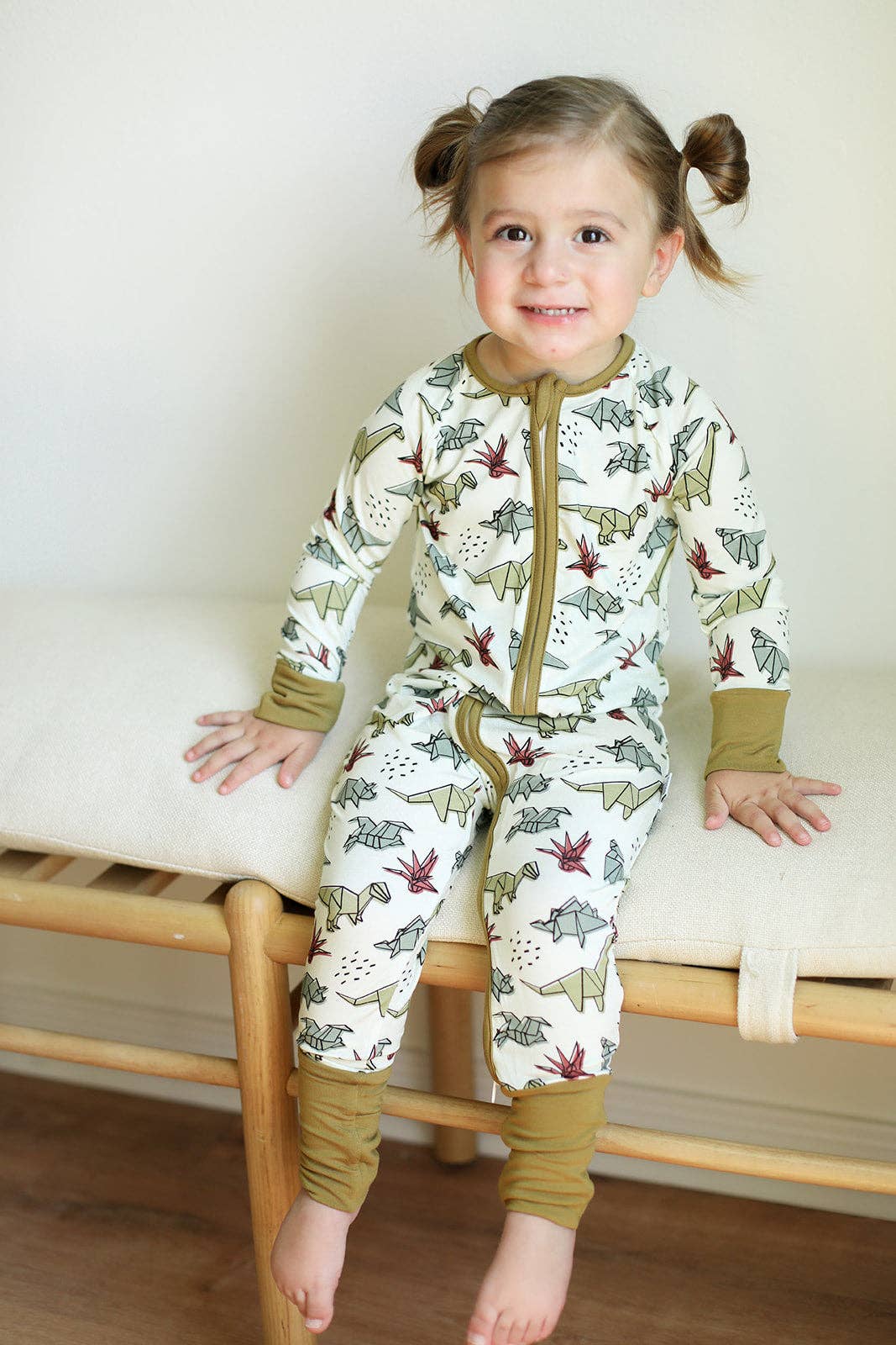 Dino Double Zipper Bamboo Sleeper