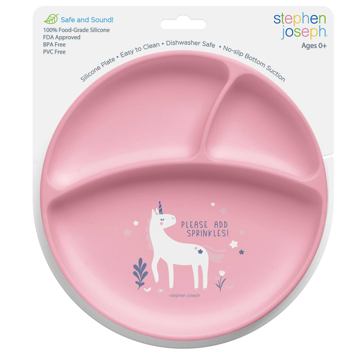 Suction Cup Silicone Plate: Unicorn