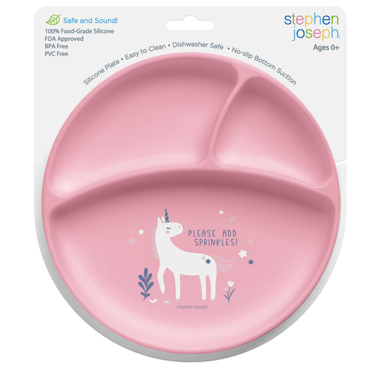 Suction Cup Silicone Plate: Unicorn