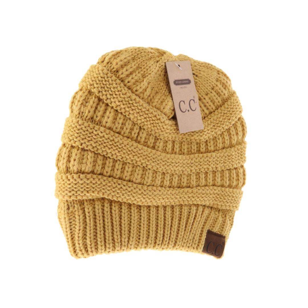 Classic Fuzzy Lined CC Beanie HAT25