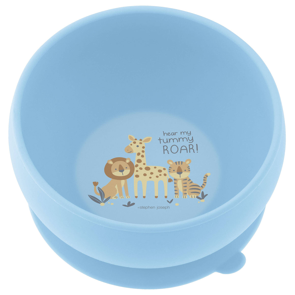 Suction Cup Silicone Bowl: Zoo