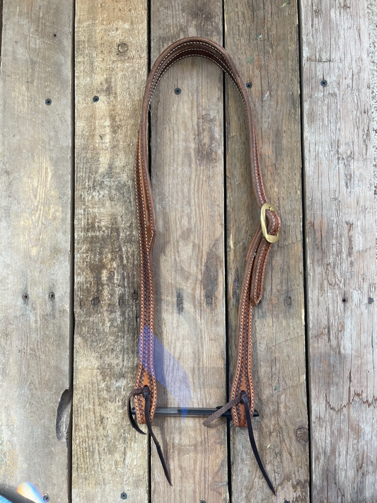 Split Ear Headstall - Light Brown